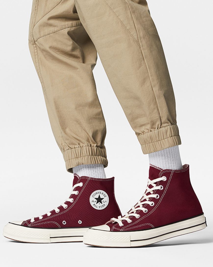 Tenisi Inalti Barbati Converse Chuck 70 Seasonal Color Visinii Inchis Negrii | RO EOARJ987